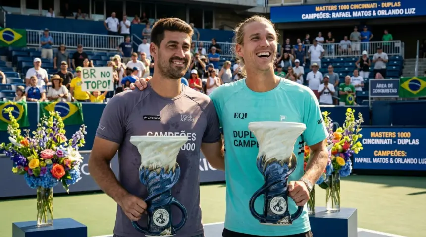 Rafael Matos e Orlando Luz conquistam o Masters 1000 de Cincinnati e chegam à décima vitória seguida