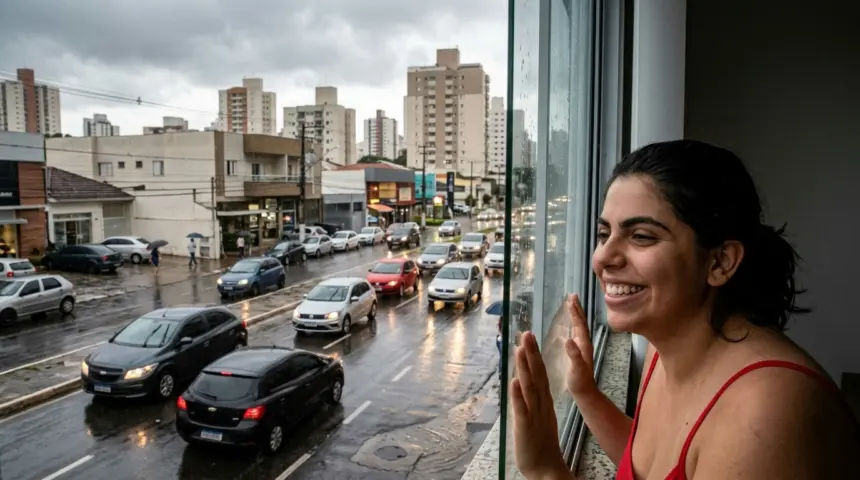 Chuva em Goiânia interrompe onda de calor e traz alívio aos moradores Chuva em Goiânia interrompe onda de calor e traz alívio aos moradores