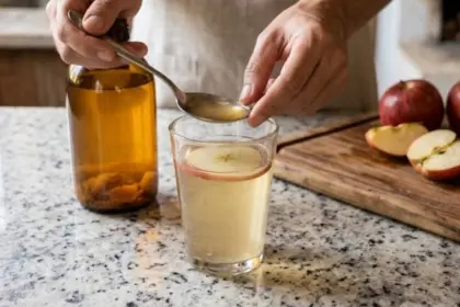 Como fazer água com vinagre de maçã antes das refeições para a digestão