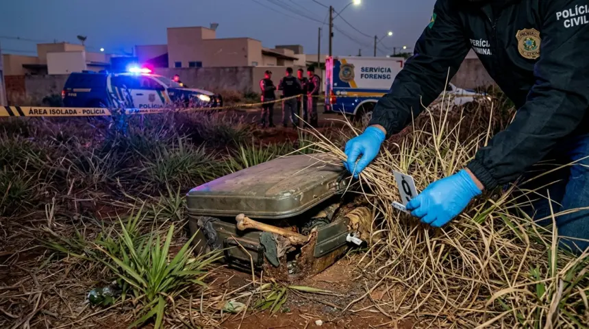 Corpo em avançado estado de decomposição é localizado dentro de mala em Goianira