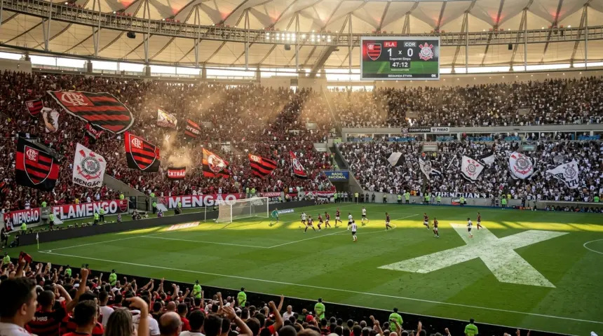 Flamengo e Corinthians se enfrentam no Maracanã neste domingo
