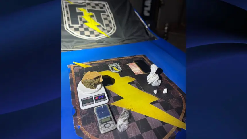 Força Tática Goianésia prende suspeito de tráfico com 150 gramas de drogas no Bairro Amigo