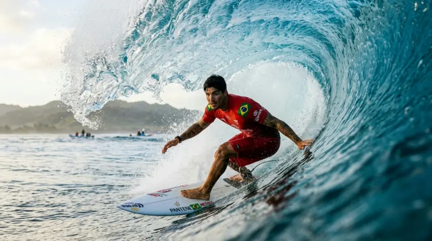 Gabriel Medina conquista nota dez mas termina como vice-campeão em Fiji Gabriel Medina conquista nota dez mas termina como vice-campeão em Fiji