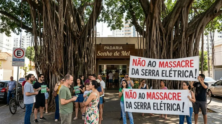 Ministério Público suspende corte de gameleiras históricas na Praça da Cirrose em Goiânia Ministério Público suspende corte de gameleiras históricas na Praça da Cirrose em Goiânia
