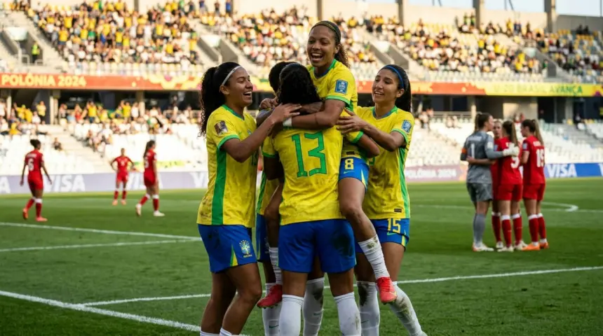 Seleção brasileira feminina sub-20 garante vaga antecipada nas oitavas do mundial