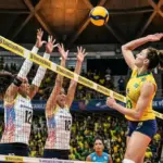 Seleção feminina de vôlei atropela Venezuela por 3 a 0 na estreia rumo a Los Angeles 2028