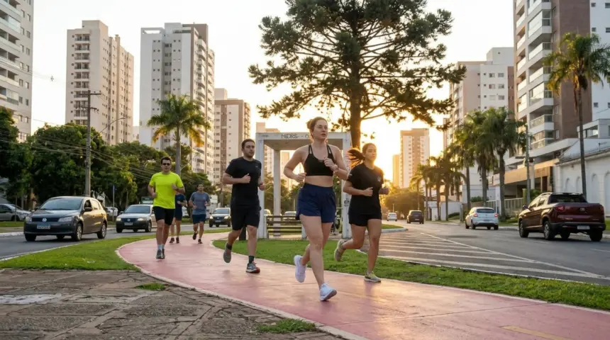 Viral nas redes sociais: corredora expõe rotina inusitada na avenida Ricardo Paranhos
